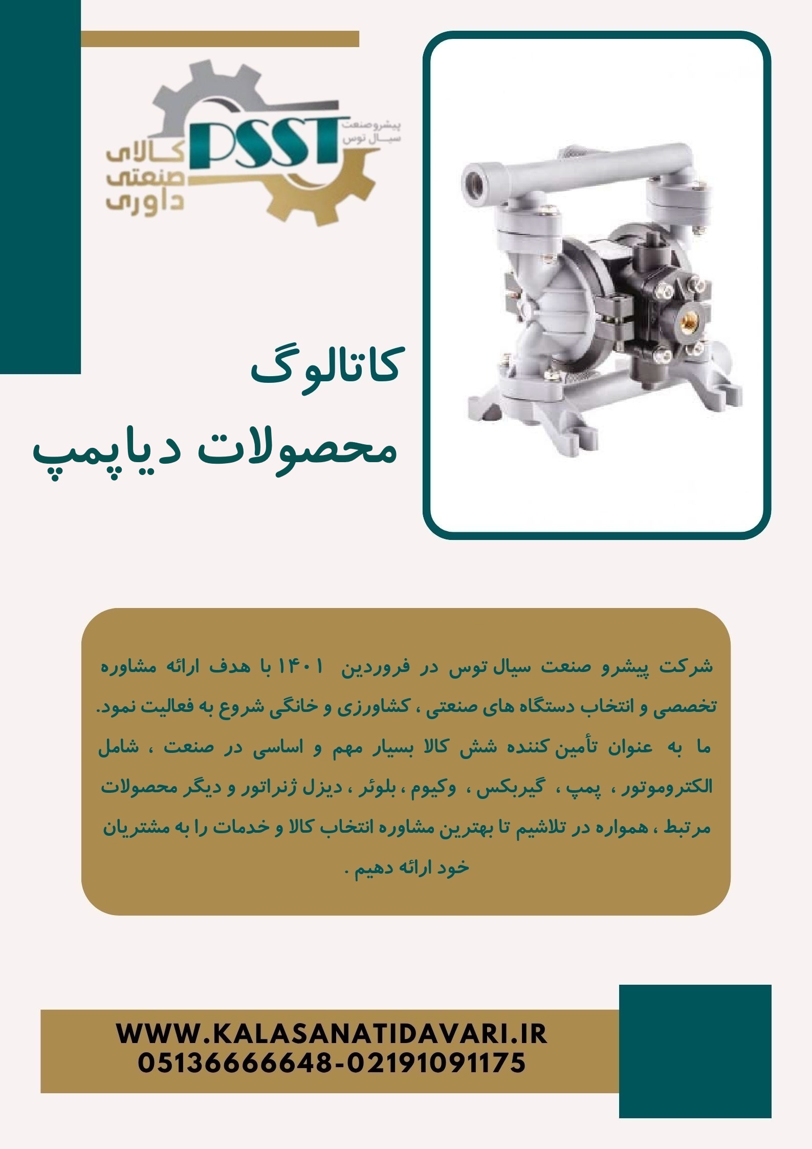 کاتالوگ محصولات دیاپمپ